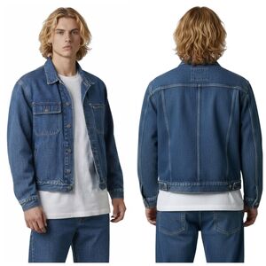 Polo Ralph Lauren Vintage Men’s Denim Work Jacket USA Dungarees Size XL   F273